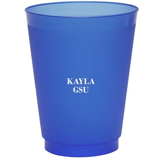 Name and College Initials Colored Shatterproof Cups